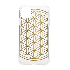 Gold Flower Of Life Sacred Geometry Iphone 11 Tpu Uv Print Case by Maspions