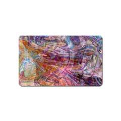 Spring Waves Magnet (name Card) by kaleidomarblingart