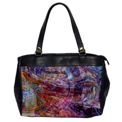 Spring Waves Oversize Office Handbag by kaleidomarblingart