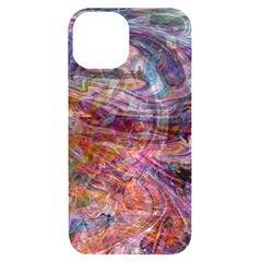 Spring Waves Iphone 14 Black Uv Print Case by kaleidomarblingart