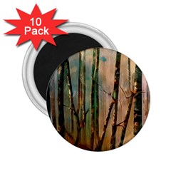 Woodland Woods Forest Trees Nature Outdoors Cellphone Wallpaper Mist Moon Background Artwork Book Co 2 25  Magnets (10 Pack)  by Grandong