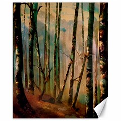 Woodland Woods Forest Trees Nature Outdoors Cellphone Wallpaper Mist Moon Background Artwork Book Co Canvas 16  X 20  by Grandong