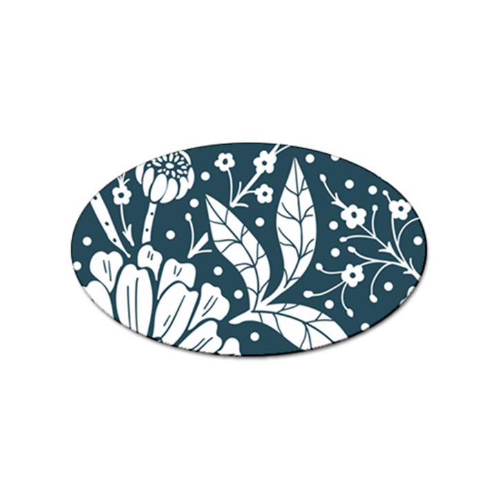 Spring Pattern Sticker Oval (100 pack)