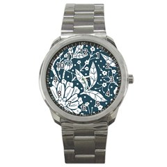 Spring Pattern Sport Metal Watch