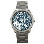 Spring Pattern Sport Metal Watch Front