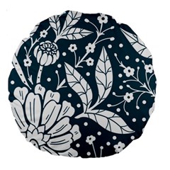 Spring Pattern Large 18  Premium Round Cushions by AlexandrouPrints