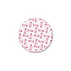 Fantasy Landscape Scene Sketchy Illustration Motif Pattern Wb Golf Ball Marker (10 Pack) by dflcprintsclothing