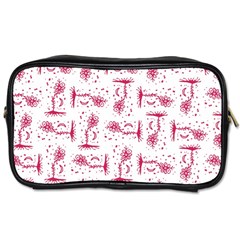 Fantasy Landscape Scene Sketchy Illustration Motif Pattern Wb Toiletries Bag (one Side)