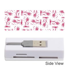 Fantasy Landscape Scene Sketchy Illustration Motif Pattern Wb Memory Card Reader (stick)