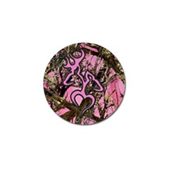 Pink Browning Deer Glitter Camo Golf Ball Marker (4 Pack)