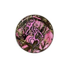 Pink Browning Deer Glitter Camo Hat Clip Ball Marker