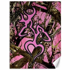 Pink Browning Deer Glitter Camo Canvas 36  X 48 