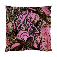 Pink Browning Deer Glitter Camo Standard Cushion Case (two Sides)