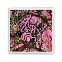 Pink Browning Deer Glitter Camo Memory Card Reader (square)