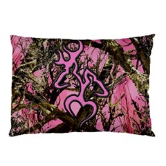 Pink Browning Deer Glitter Camo Pillow Case (two Sides)