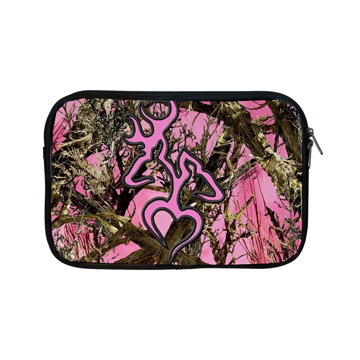 Pink Browning Deer Glitter Camo Apple iPad Mini Zipper Cases