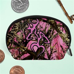 Pink Browning Deer Glitter Camo Accessory Pouch (large)