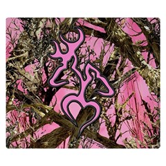 Pink Browning Deer Glitter Camo Two Sides Premium Plush Fleece Blanket (kids Size) by Maspions