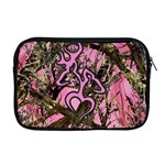 Pink Browning Deer Glitter Camo Apple MacBook Pro 17  Zipper Case Front