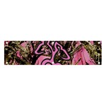 Pink Browning Deer Glitter Camo Banner and Sign 4  x 1  Front