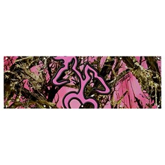 Pink Browning Deer Glitter Camo Banner And Sign 12  X 4 