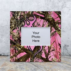 Pink Browning Deer Glitter Camo White Box Photo Frame 4  X 6  by Maspions