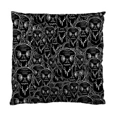 Old Man Monster Motif Black And White Creepy Pattern Standard Cushion Case (one Side) by dflcprintsclothing