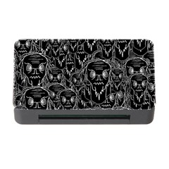 Old Man Monster Motif Black And White Creepy Pattern Memory Card Reader With Cf by dflcprintsclothing