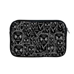 Old Man Monster Motif Black And White Creepy Pattern Apple Macbook Pro 13  Zipper Case by dflcprintsclothing