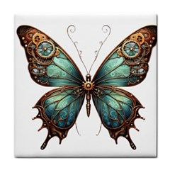 Mechanical Butterfly Tile Coaster by CKArtCreations