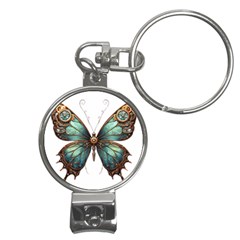 Mechanical Butterfly Nail Clippers Key Chain