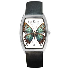 Mechanical Butterfly Barrel Style Metal Watch by CKArtCreations