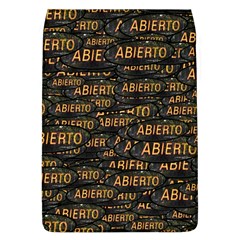 Abierto Neon Lettes Over Glass Motif Pattern Removable Flap Cover (l) by dflcprintsclothing