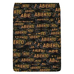 Abierto Neon Lettes Over Glass Motif Pattern Removable Flap Cover (s) by dflcprintsclothing