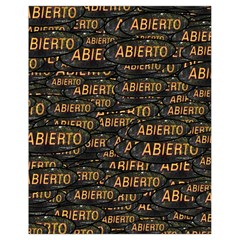 Abierto Neon Lettes Over Glass Motif Pattern Drawstring Bag (small)