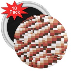 Chromaticmosaic Print Pattern 3  Magnets (10 Pack)  by dflcprintsclothing