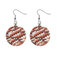 Chromaticmosaic Print Pattern Mini Button Earrings