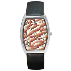 Chromaticmosaic Print Pattern Barrel Style Metal Watch by dflcprintsclothing