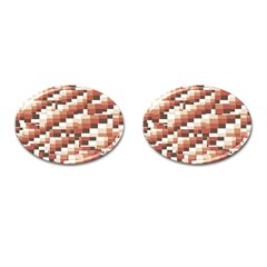 Chromaticmosaic Print Pattern Cufflinks (oval) by dflcprintsclothing