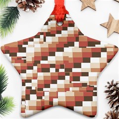 Chromaticmosaic Print Pattern Star Ornament (two Sides) by dflcprintsclothing