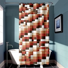 Chromaticmosaic Print Pattern Shower Curtain 36  X 72  (stall)  by dflcprintsclothing