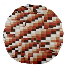 Chromaticmosaic Print Pattern Large 18  Premium Round Cushions by dflcprintsclothing