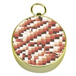 ChromaticMosaic Print Pattern Gold Compasses Front