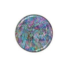 Blend  Hat Clip Ball Marker by kaleidomarblingart