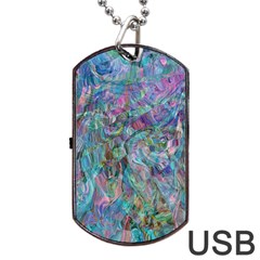 Blend  Dog Tag Usb Flash (two Sides) by kaleidomarblingart