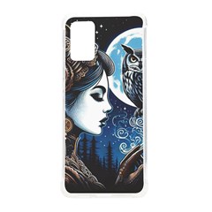 Steampunk Woman With Owl 2 Steampunk Woman With Owl Woman With Owl Strap Samsung Galaxy S20 Plus 6 7 Inch Tpu Uv Case by CKArtCreations