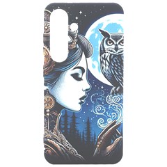 Steampunk Woman With Owl 2 Steampunk Woman With Owl Woman With Owl Strap Samsung Galaxy S24 6 2 Inch Black Tpu Uv Case by CKArtCreations