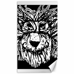 Fantasy Monster Feline Exteme Closeup Drawing Wb Canvas 40  X 72  by dflcprintsclothing