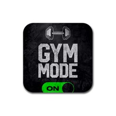 Gym Mode Rubber Square Coaster (4 Pack) by Store67