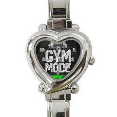 Gym Mode Heart Italian Charm Watch